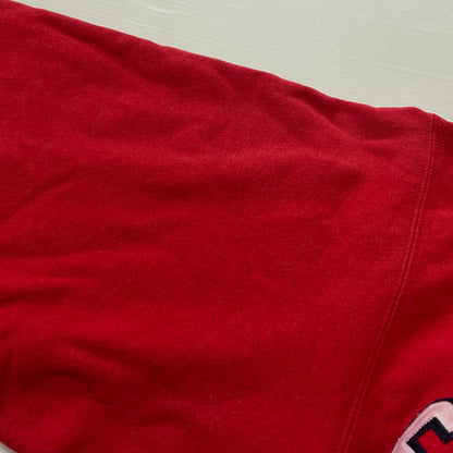 【中古品】【メンズ】 CHAMPION チャンピオン 90's REVERSE WEAVE HOODIE "CORNELL" 90年代 リバースウェーブ フーディ コーネル プルーオーバーパーカー 145-260923-sa-06-teih サイズ：XL カラー：レッド 万代Net店