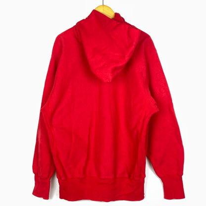 【中古品】【メンズ】 CHAMPION チャンピオン 90's REVERSE WEAVE HOODIE "CORNELL" 90年代 リバースウェーブ フーディ コーネル プルーオーバーパーカー 145-260923-sa-06-teih サイズ：XL カラー：レッド 万代Net店