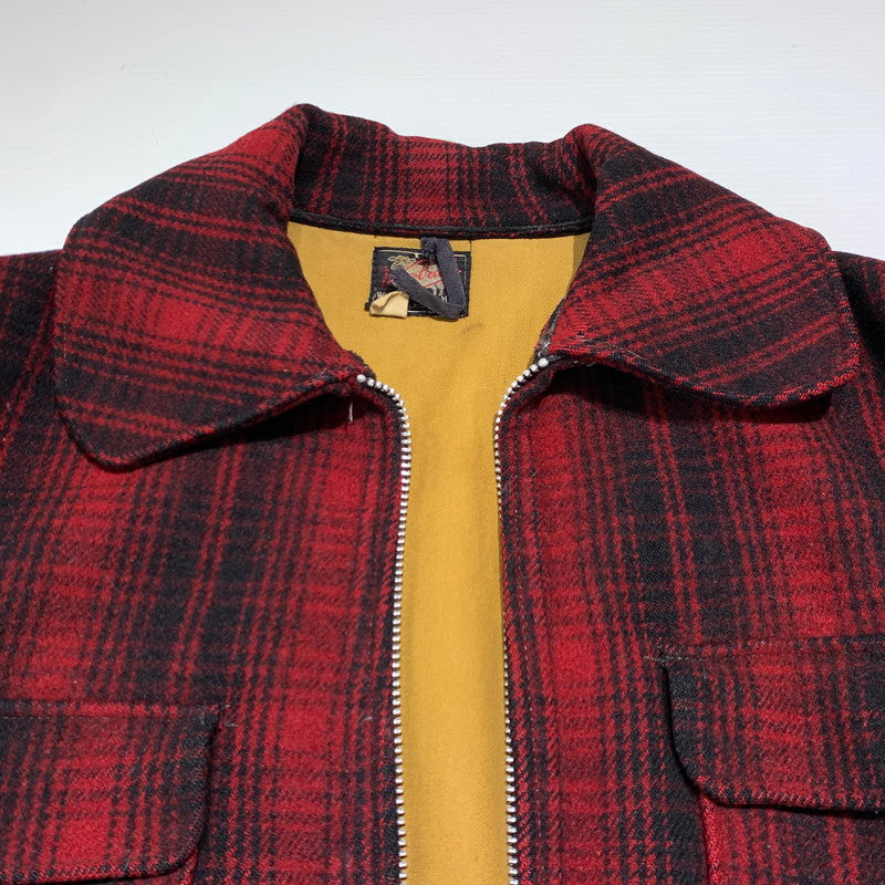 【現状渡し品】【メンズ】 WOO LRICH ウールリッチ 50's WOOL HUNTING JACKET VINTAGE 50年代 ウール ハンティング ジャケット アウター ヴィンテージ 144-260927-ko-15-teih サイズ：40 カラー：レッド 万代Net店