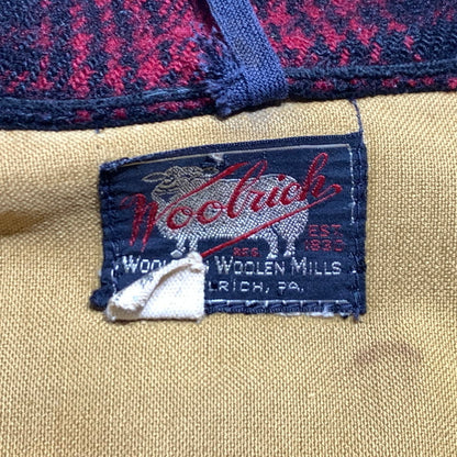 【現状渡し品】【メンズ】 WOO LRICH ウールリッチ 50's WOOL HUNTING JACKET VINTAGE 50年代 ウール ハンティング ジャケット アウター ヴィンテージ 144-260927-ko-15-teih サイズ：40 カラー：レッド 万代Net店