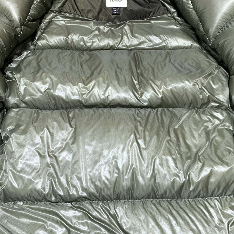 【中古品】【メンズ】 NANGA ナンガ AURORA LIGHT STAND-COLAR DOWN JACKET F000004 オーロラ ライト ダウンジャケット アウター 144-260923-ko-18-teih サイズ：XL カラー：カーキ 万代Net店