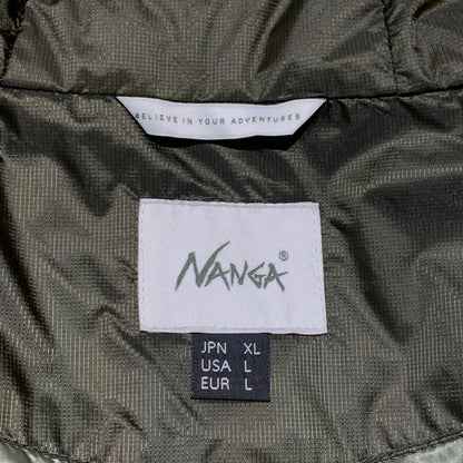 【中古品】【メンズ】 NANGA ナンガ AURORA LIGHT STAND-COLAR DOWN JACKET F000004 オーロラ ライト ダウンジャケット アウター 144-260923-ko-18-teih サイズ：XL カラー：カーキ 万代Net店