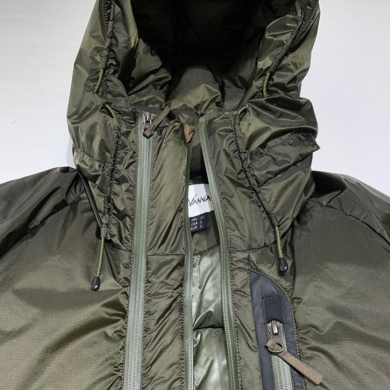 【中古品】【メンズ】 NANGA ナンガ AURORA LIGHT STAND-COLAR DOWN JACKET F000004 オーロラ ライト ダウンジャケット アウター 144-260923-ko-18-teih サイズ：XL カラー：カーキ 万代Net店