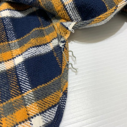 【中古品】【メンズ】 WAREHOUSE ウエアハウス HEAVY FLANNEL SHIRT ヘビー フランネル シャツ 長袖 トップス ネルシャツ 145-260923-ko-09-teih サイズ：S カラー：オレンジ×ネイビー 万代Net店