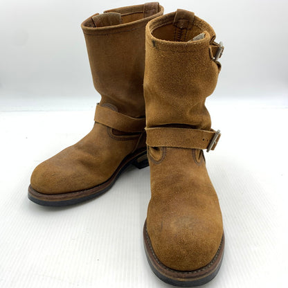 【現状渡し品】【メンズ】 RED WING レッドウィング SUEDE ENGINEER BOOTS 8178 スエード エンジニアブーツ 靴 ロングブーツ 164-260929-ko-23-teih サイズ：USA8 カラー：ブラウン 万代Net店