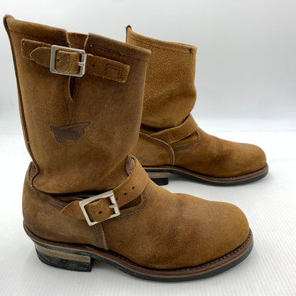 【現状渡し品】【メンズ】 RED WING レッドウィング SUEDE ENGINEER BOOTS 8178 スエード エンジニアブーツ 靴 ロングブーツ 164-260929-ko-23-teih サイズ：USA8 カラー：ブラウン 万代Net店