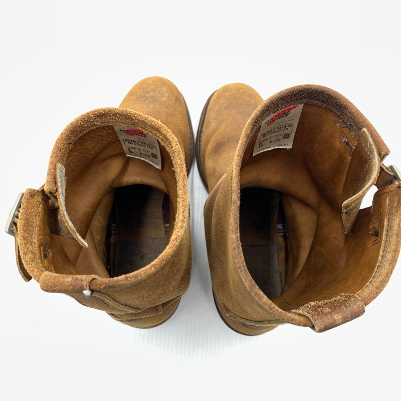 【現状渡し品】【メンズ】 RED WING レッドウィング SUEDE ENGINEER BOOTS 8178 スエード エンジニアブーツ 靴 ロングブーツ 164-260929-ko-23-teih サイズ：USA8 カラー：ブラウン 万代Net店