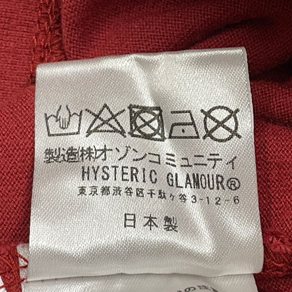 【中古品】【メンズ】 HYSTERIC GLAMOUR ヒステリックグラマー × PLAYBOY プレイボーイ TERRY RICHARDSON CALIFORNIA DREAMIN TEE12171CT02 テリー リチャード ソン Ｔシャツ 140-260923-sa-07-teih サイズ：XS カラー：レッド 万代Net店