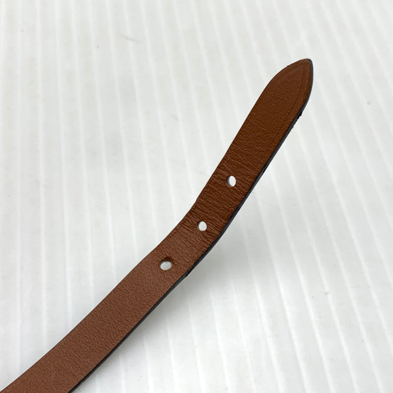 【中古品】【メンズ/レディース】 HERMES エルメス LEATHER BRACELET レザーブレスレット ビーアピ アクセサリー 182-260926-ko-17-teih カラー：ブラック/ブラウン 万代Net店