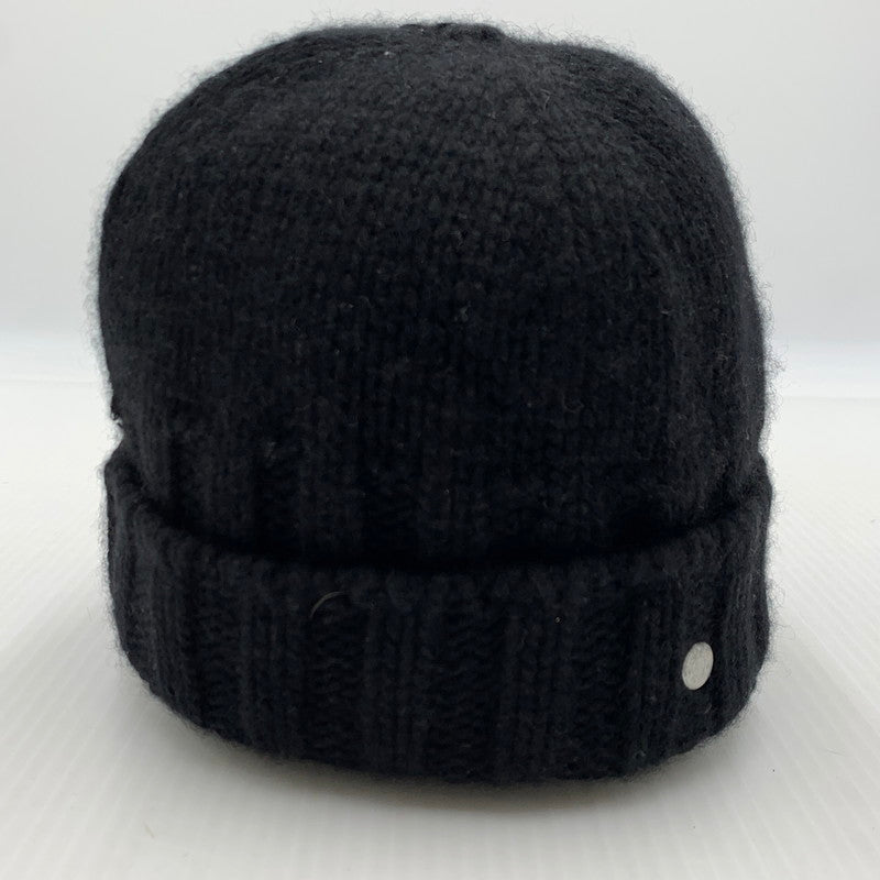 【中古品】【メンズ】 HERMES エルメス CASHMERE KNIT CAP SELLIER カシミア ニット キャップ セリエ 帽子 183-260926-ko-11-teih サイズ：S カラー：ブラック 万代Net店