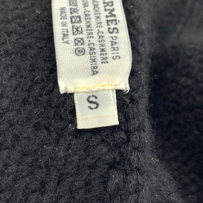 【中古品】【メンズ】 HERMES エルメス CASHMERE KNIT CAP SELLIER カシミア ニット キャップ セリエ 帽子 183-260926-ko-11-teih サイズ：S カラー：ブラック 万代Net店