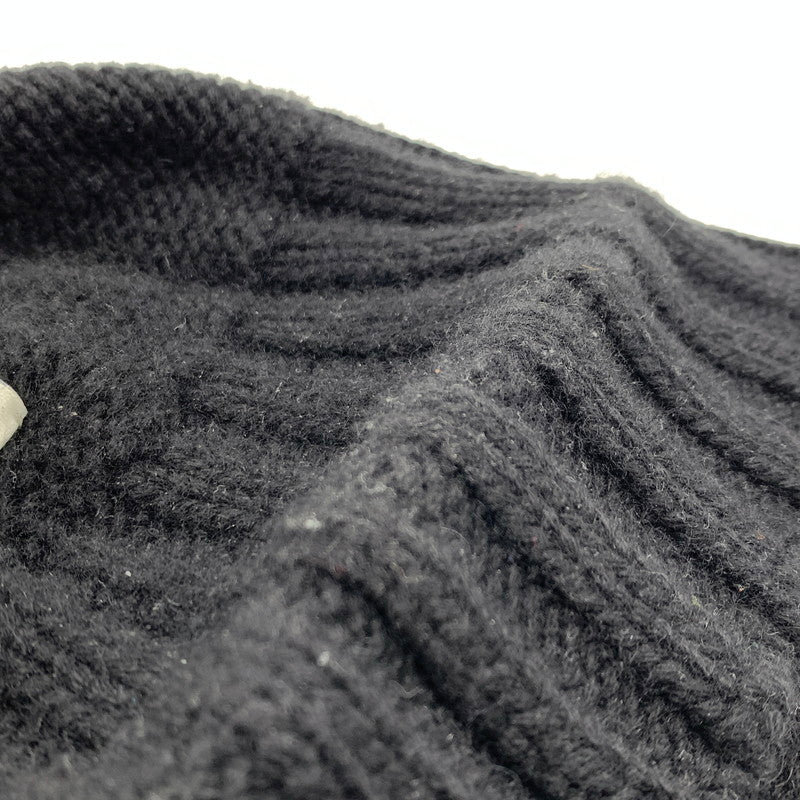 【中古品】【メンズ】 HERMES エルメス CASHMERE KNIT CAP SELLIER カシミア ニット キャップ セリエ 帽子 183-260926-ko-11-teih サイズ：S カラー：ブラック 万代Net店