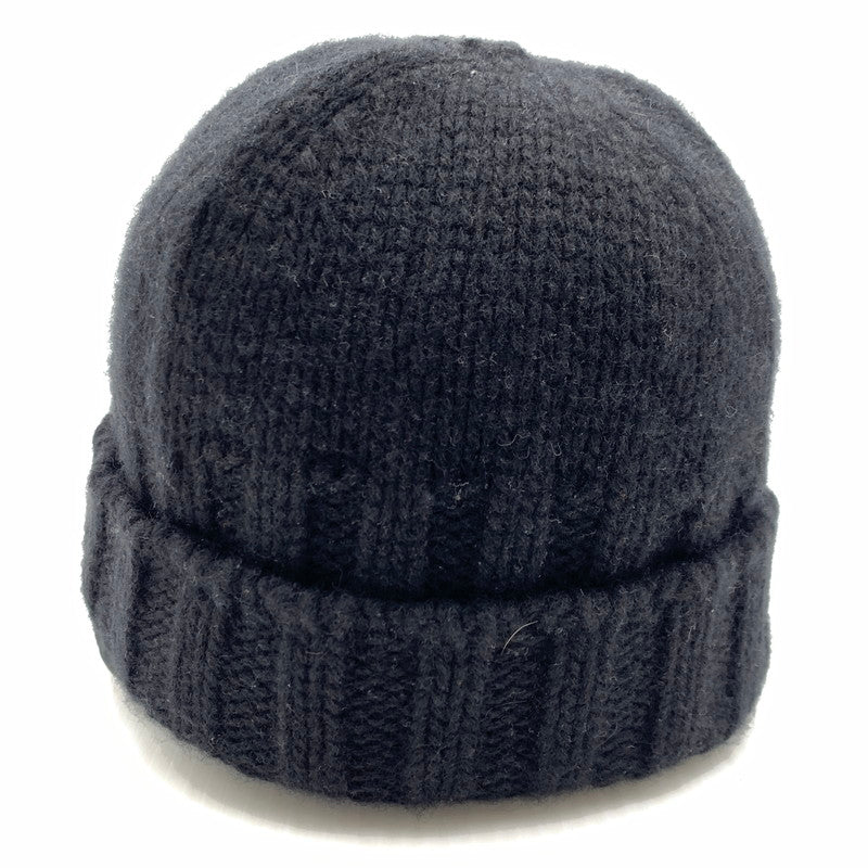 【中古品】【メンズ】 HERMES エルメス CASHMERE KNIT CAP SELLIER カシミア ニット キャップ セリエ 帽子 183-260926-ko-11-teih サイズ：S カラー：ブラック 万代Net店