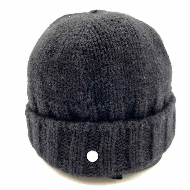 【中古品】【メンズ】 HERMES エルメス CASHMERE KNIT CAP SELLIER カシミア ニット キャップ セリエ 帽子 183-260926-ko-11-teih サイズ：S カラー：ブラック 万代Net店