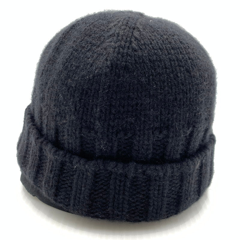 【中古品】【メンズ】 HERMES エルメス CASHMERE KNIT CAP SELLIER カシミア ニット キャップ セリエ 帽子 183-260926-ko-11-teih サイズ：S カラー：ブラック 万代Net店
