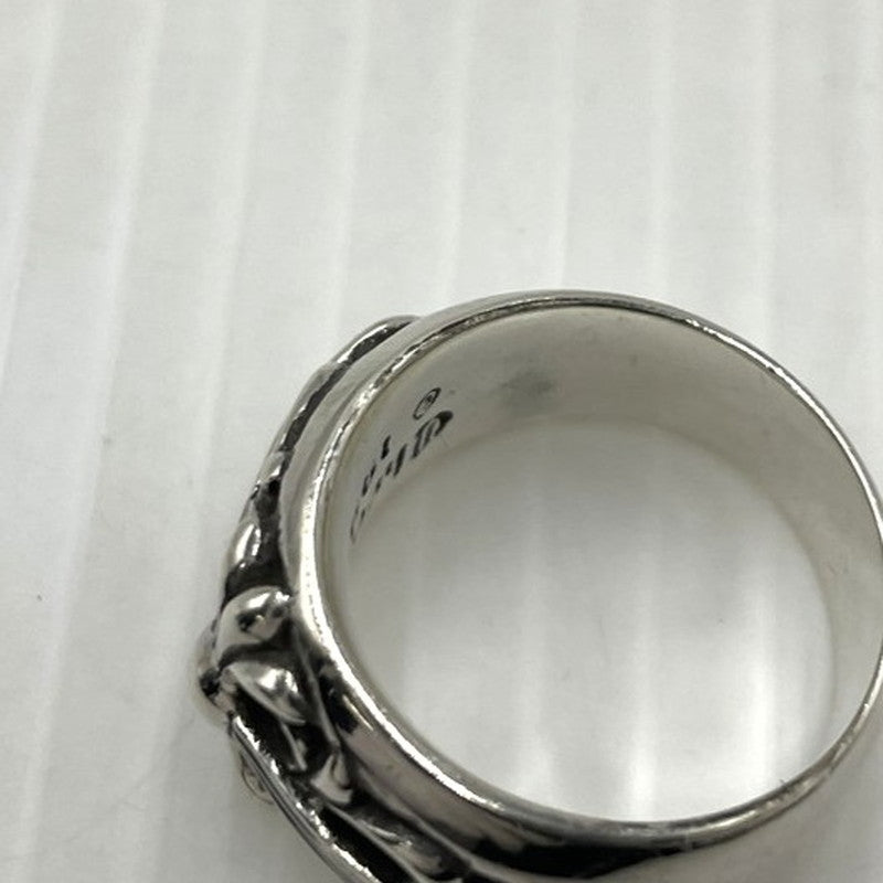 【中古品】【メンズ】 CHROME HEARTS クロムハーツ FLRL CRS RING フローラル クロス リング 指輪 アクセサリー 190-261027-yo-28-teih カラー：シルバー 19号 万代Net店