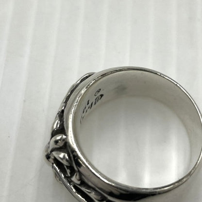 【中古品】【メンズ】 CHROME HEARTS クロムハーツ FLRL CRS RING フローラル クロス リング 指輪 アクセサリー 190-261027-yo-28-teih カラー：シルバー 19号 万代Net店