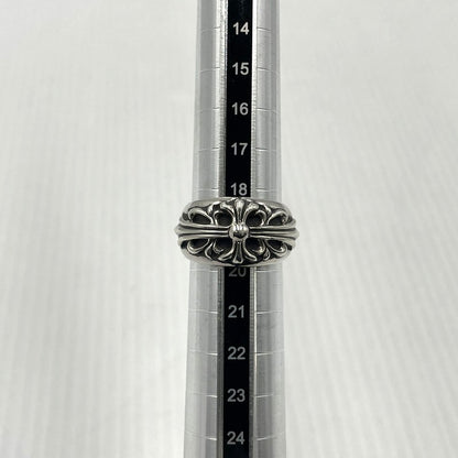 【中古品】【メンズ】 CHROME HEARTS クロムハーツ FLRL CRS RING フローラル クロス リング 指輪 アクセサリー 190-261027-yo-28-teih カラー：シルバー 19号 万代Net店