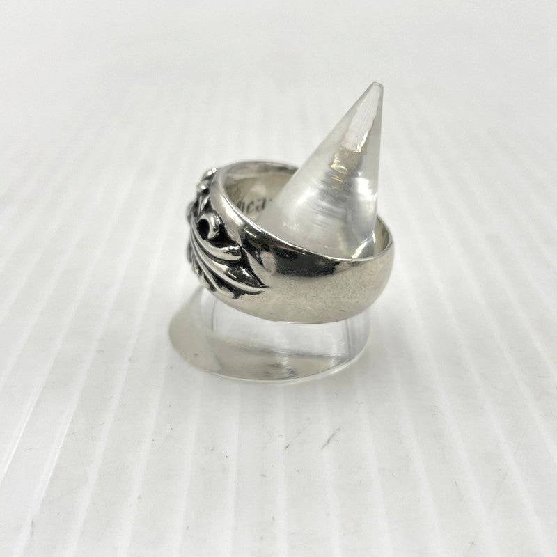 【中古品】【メンズ】 CHROME HEARTS クロムハーツ FLRL CRS RING フローラル クロス リング 指輪 アクセサリー 190-261027-yo-28-teih カラー：シルバー 19号 万代Net店