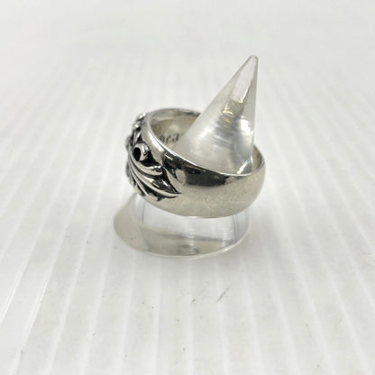 【中古品】【メンズ】 CHROME HEARTS クロムハーツ FLRL CRS RING フローラル クロス リング 指輪 アクセサリー 190-261027-yo-28-teih カラー：シルバー 19号 万代Net店