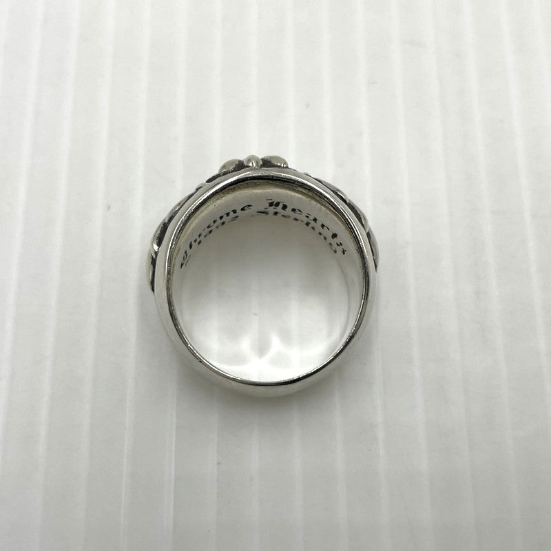 【中古品】【メンズ】 CHROME HEARTS クロムハーツ FLRL CRS RING フローラル クロス リング 指輪 アクセサリー 190-261027-yo-28-teih カラー：シルバー 19号 万代Net店