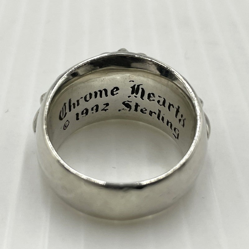 【中古品】【メンズ】 CHROME HEARTS クロムハーツ FLRL CRS RING フローラル クロス リング 指輪 アクセサリー 190-261027-yo-28-teih カラー：シルバー 19号 万代Net店