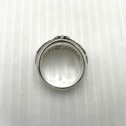 【中古品】【メンズ】 CHROME HEARTS クロムハーツ FLRL CRS RING フローラル クロス リング 指輪 アクセサリー 190-261027-yo-28-teih カラー：シルバー 19号 万代Net店