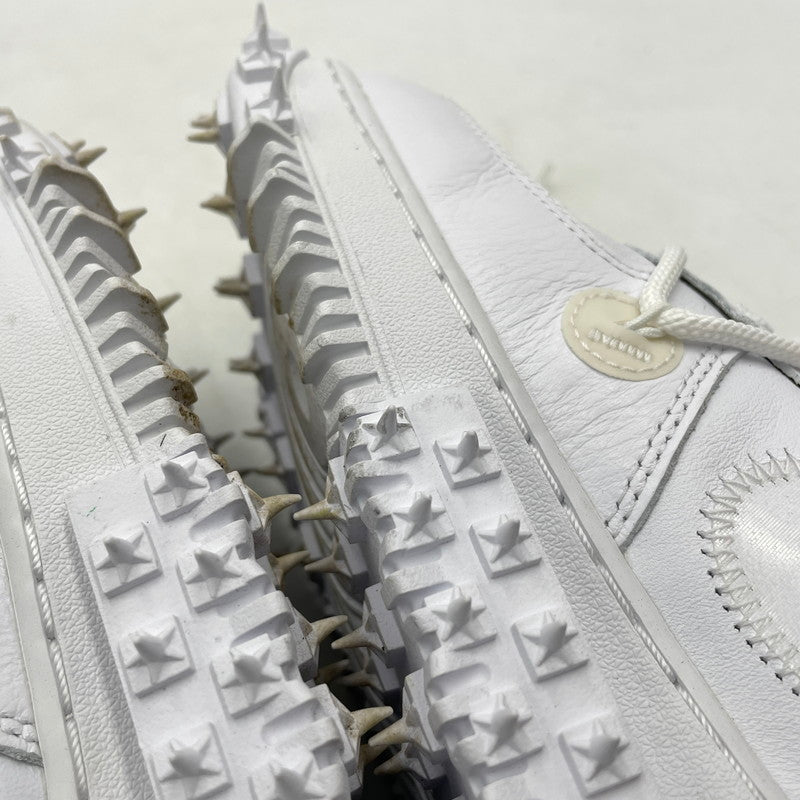 【中古品】【メンズ】 NIKE ナイキ × OFF-WHITE オフホワイト 別注コラボ AIR FORCE 1 MID "GRAFFITI" DR0500-100 エアフォース1 ミッド グラフィティ スニーカー 靴 160-260926-yo-12-teih サイズ：27.5cm カラー：ホワイト 万代Net店