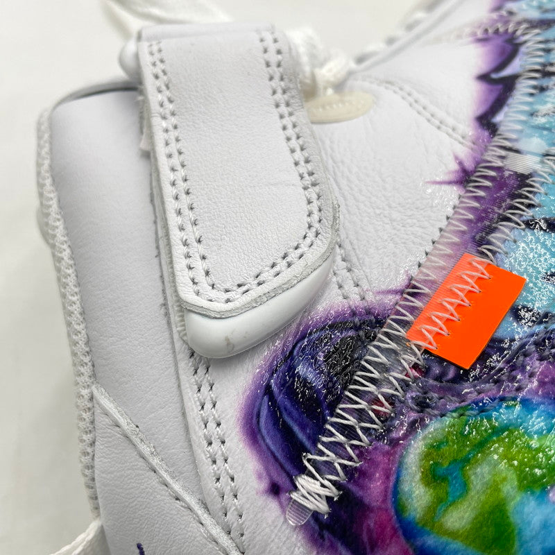 【中古品】【メンズ】 NIKE ナイキ × OFF-WHITE オフホワイト 別注コラボ AIR FORCE 1 MID "GRAFFITI" DR0500-100 エアフォース1 ミッド グラフィティ スニーカー 靴 160-260926-yo-12-teih サイズ：27.5cm カラー：ホワイト 万代Net店