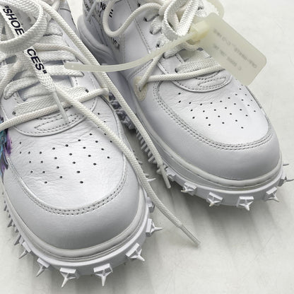 【中古品】【メンズ】 NIKE ナイキ × OFF-WHITE オフホワイト 別注コラボ AIR FORCE 1 MID "GRAFFITI" DR0500-100 エアフォース1 ミッド グラフィティ スニーカー 靴 160-260926-yo-12-teih サイズ：27.5cm カラー：ホワイト 万代Net店