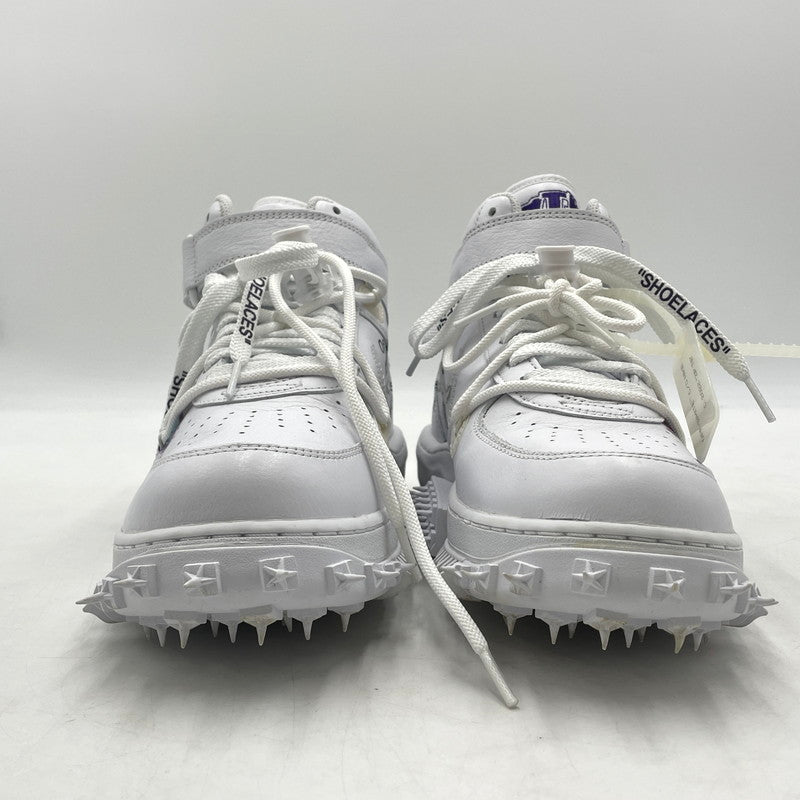 【中古品】【メンズ】 NIKE ナイキ × OFF-WHITE オフホワイト 別注コラボ AIR FORCE 1 MID "GRAFFITI" DR0500-100 エアフォース1 ミッド グラフィティ スニーカー 靴 160-260926-yo-12-teih サイズ：27.5cm カラー：ホワイト 万代Net店