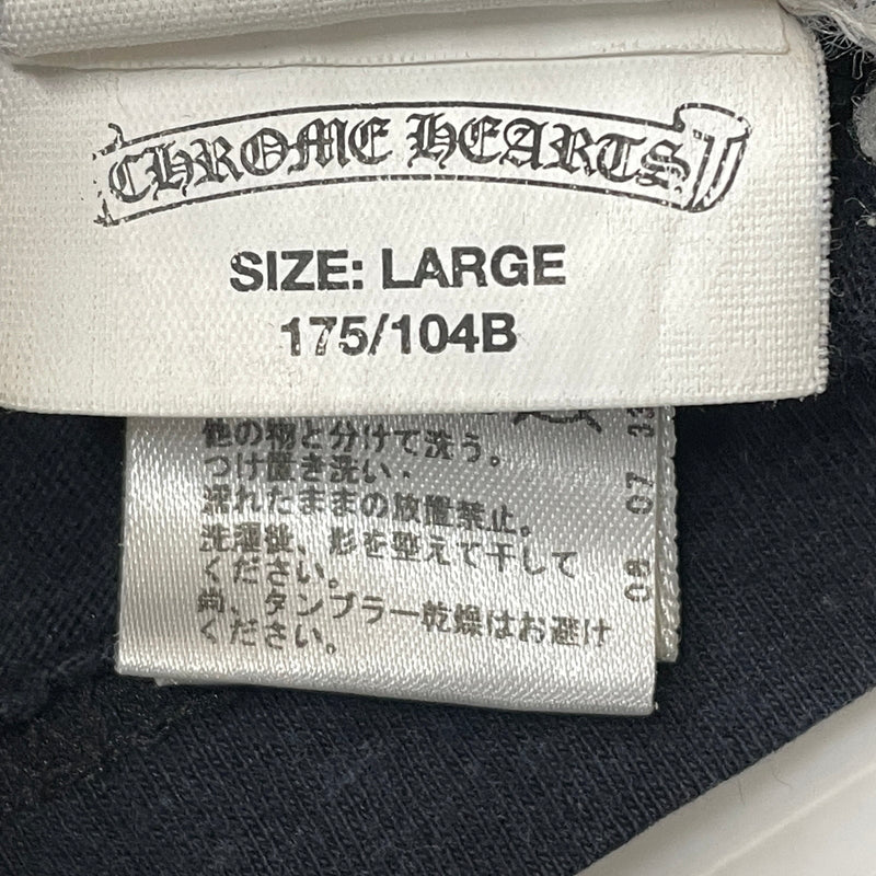 【中古品】【メンズ】 CHROME HEARTS クロムハーツ DAGGER BACK PRINT S/S TEE ダガーバック プリント ショート スリーブ Tシャツ 半袖 トップス 190-260923-sa-08-teih サイズ：L カラー：ブラック 万代Net店