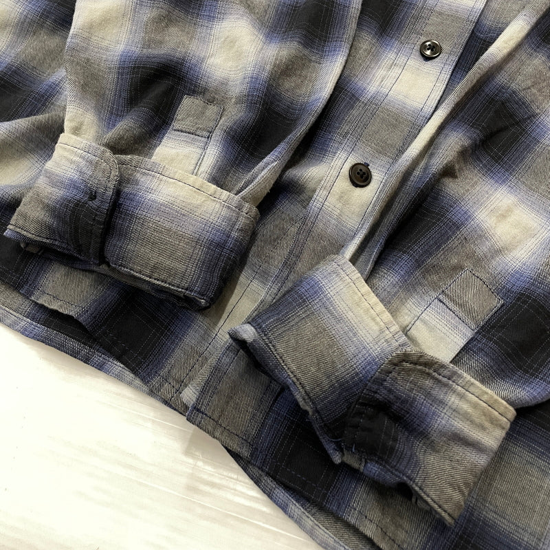【中古品】【メンズ】 STUSSY ステューシー BEACH OMBRE PLAID SHIRT 1110391 ビーチ オンブレ プレイド シャツ 長袖 トップス 142-260923-sa-12-teih サイズ：XL カラー：チェック 万代Net店