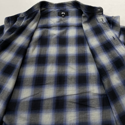 【中古品】【メンズ】 STUSSY ステューシー BEACH OMBRE PLAID SHIRT 1110391 ビーチ オンブレ プレイド シャツ 長袖 トップス 142-260923-sa-12-teih サイズ：XL カラー：チェック 万代Net店