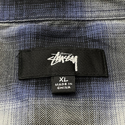 【中古品】【メンズ】 STUSSY ステューシー BEACH OMBRE PLAID SHIRT 1110391 ビーチ オンブレ プレイド シャツ 長袖 トップス 142-260923-sa-12-teih サイズ：XL カラー：チェック 万代Net店