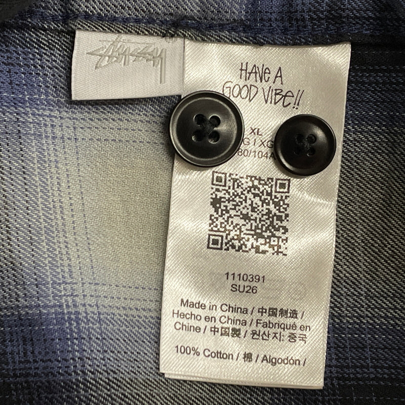 【中古品】【メンズ】 STUSSY ステューシー BEACH OMBRE PLAID SHIRT 1110391 ビーチ オンブレ プレイド シャツ 長袖 トップス 142-260923-sa-12-teih サイズ：XL カラー：チェック 万代Net店