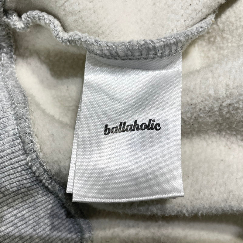 【中古品】【メンズ】 BALLAHOLIC ボーラホリック SMALL LOGO SWEAT FULL ZIP HOODIE スモールロゴ スウェット フルジップ フーディ 長袖 トップス パーカー 142-260925-yo-10-teih サイズ：XL カラー：ヘザーグレー 万代Net店