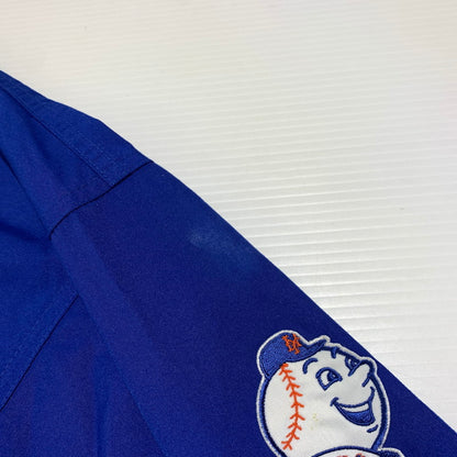 【中古品】【メンズ】 NIKE ナイキ × COOPERS TOWN クーパーズタウン 別注 コラボ V-NECK PULLOVER JACKET NEW YORK ブイ ネック プルオーバージャケット ライトアウター 148-260923-ko-12-teih サイズ：L カラー：ブルー 万代Net店