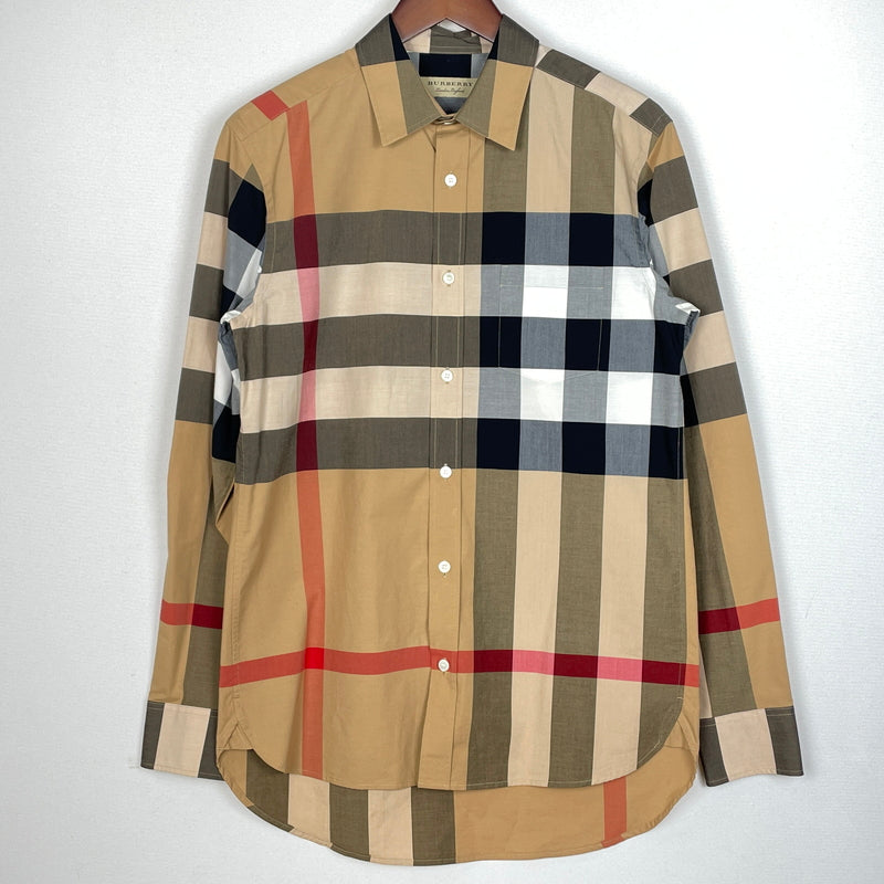 【中古品】【メンズ】 BURBERRY バーバリー WINDSOR SHIRT 8004827 ウィンザー シャツ 長袖 トップス 141-260923-sa-13-teih サイズ：S カラー：チェック 万代Net店
