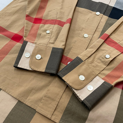 【中古品】【メンズ】 BURBERRY バーバリー WINDSOR SHIRT 8004827 ウィンザー シャツ 長袖 トップス 141-260923-sa-13-teih サイズ：S カラー：チェック 万代Net店