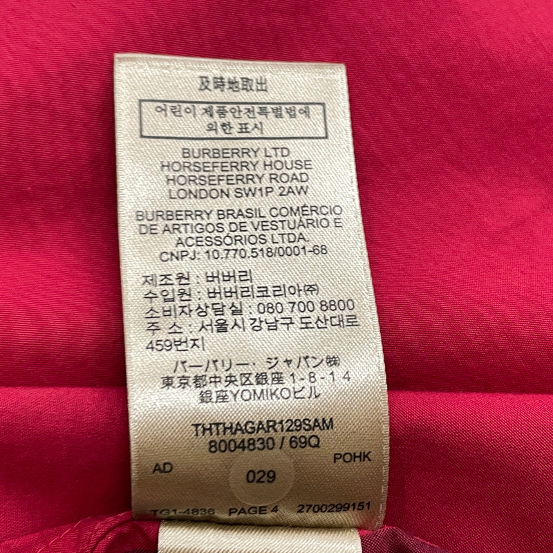 【中古品】【メンズ】 BURBERRY バーバリー NOVA CHECK PATTERN SHIRT 8004830 ノバ チェック パターン シャツ 長袖 トップス 141-260923-sa-14-teih サイズ：M カラー：レッドチェック 万代Net店