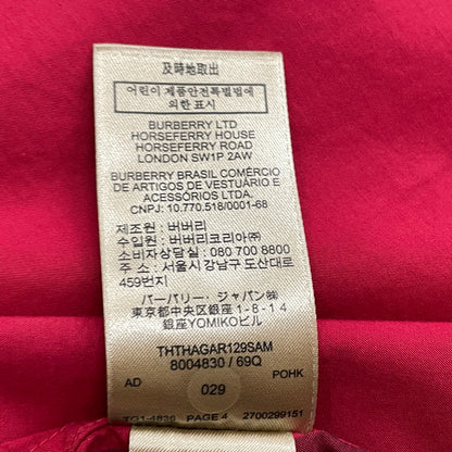 【中古品】【メンズ】 BURBERRY バーバリー NOVA CHECK PATTERN SHIRT 8004830 ノバ チェック パターン シャツ 長袖 トップス 141-260923-sa-14-teih サイズ：M カラー：レッドチェック 万代Net店