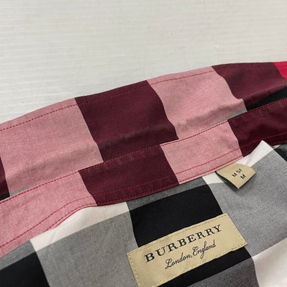 【中古品】【メンズ】 BURBERRY バーバリー NOVA CHECK PATTERN SHIRT 8004830 ノバ チェック パターン シャツ 長袖 トップス 141-260923-sa-14-teih サイズ：M カラー：レッドチェック 万代Net店