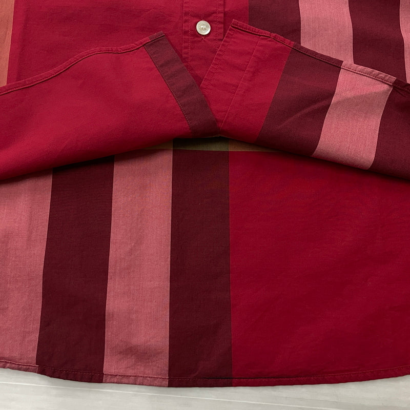 【中古品】【メンズ】 BURBERRY バーバリー NOVA CHECK PATTERN SHIRT 8004830 ノバ チェック パターン シャツ 長袖 トップス 141-260923-sa-14-teih サイズ：M カラー：レッドチェック 万代Net店