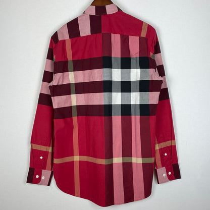 【中古品】【メンズ】 BURBERRY バーバリー NOVA CHECK PATTERN SHIRT 8004830 ノバ チェック パターン シャツ 長袖 トップス 141-260923-sa-14-teih サイズ：M カラー：レッドチェック 万代Net店