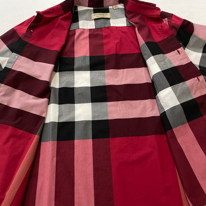 【中古品】【メンズ】 BURBERRY バーバリー NOVA CHECK PATTERN SHIRT 8004830 ノバ チェック パターン シャツ 長袖 トップス 141-260923-sa-14-teih サイズ：M カラー：レッドチェック 万代Net店