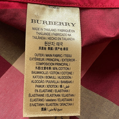 【中古品】【メンズ】 BURBERRY バーバリー NOVA CHECK PATTERN SHIRT 8004830 ノバ チェック パターン シャツ 長袖 トップス 141-260923-sa-14-teih サイズ：M カラー：レッドチェック 万代Net店