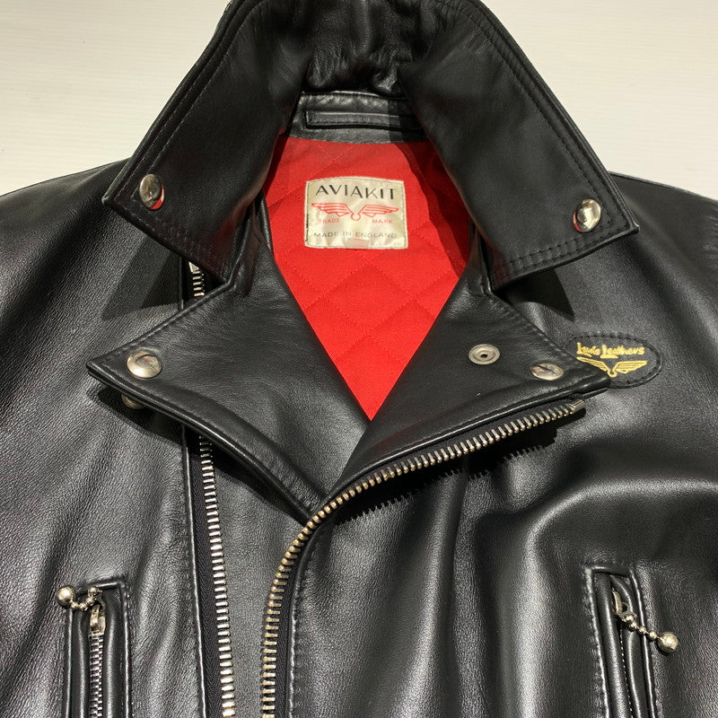 【現状渡し品】【メンズ】 LEWIS LEATHERS ルイスレザー LIGHTNING TIGHT FIT COWHIDE 391T ライトニング タイトフィット カウハイド アウター レザージャケット 145-260923-ko-19-teih サイズ：38 カラー：ブラック 万代Net店