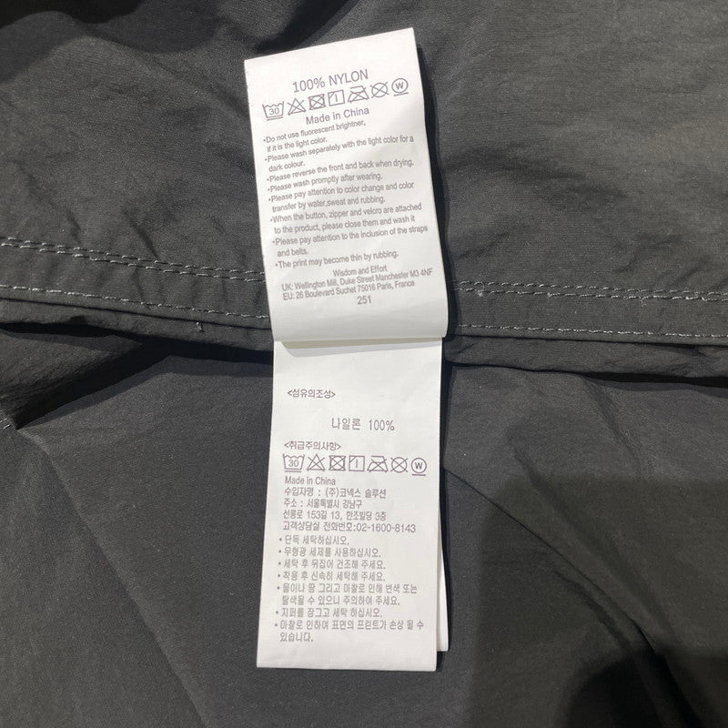 【中古品】【メンズ】 GRAMICCI グラミチ × AND WANDER アンドワンダー 別注コラボ BRUSHED NYLON JACKET GUJ5-S3000 ブラッシュド ナイロンジャケット ライトアウター 144-260925-yo-04-teih サイズ：M カラー：チャコール 万代Net店