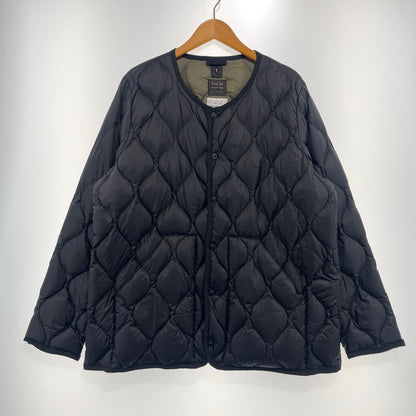 【中古品】【メンズ】 TAION タイオン MILITARY CREWNECK JACKET TAION-104ALSBM-1 ミリタリー クルーネック ダウンジャケット ソフトシェル アウター 147-260925-yo-05-teih サイズ：XXL カラー：ブラック 万代Net店